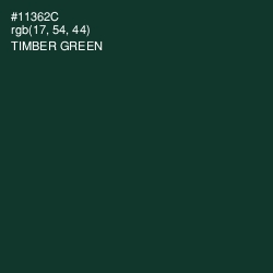 #11362C - Timber Green Color Image